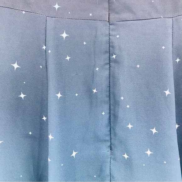 Wayward Fancies Ombre Star Drop Waist Midi Dress Blue Size Small - Picture 10 of 13